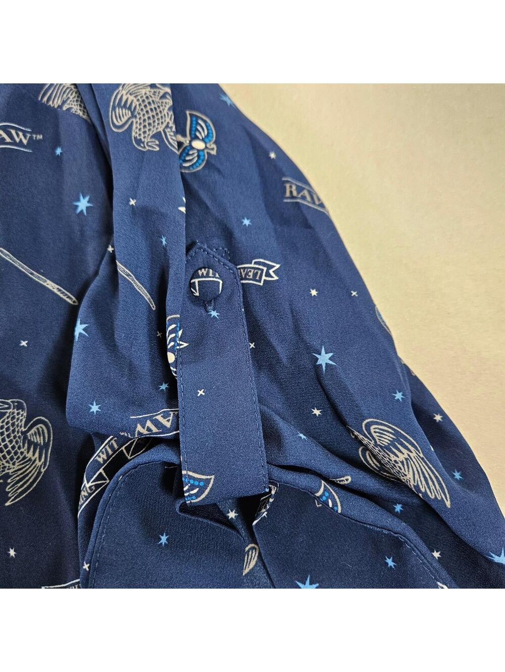 Torrid Harry Potter Ravenclaw Harper Blouse 3X Blue Celestial Stars Plus Size - Picture 12 of 12